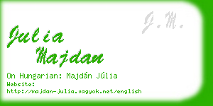 julia majdan business card